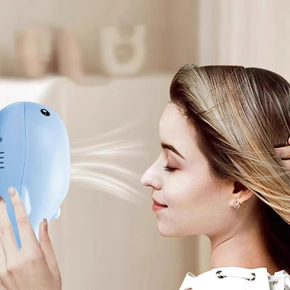 Electric Floating Ball Cat Toy  - Whale - shaped, USB - powered, Dual - function Fan, Portable & 3C Certified Pet Toy