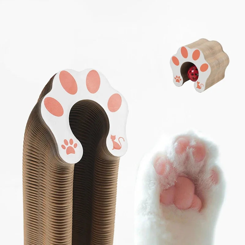 Organ cat scratching board, change cat toys, with bell cat claw grinding cat climbing frame corrugated paper